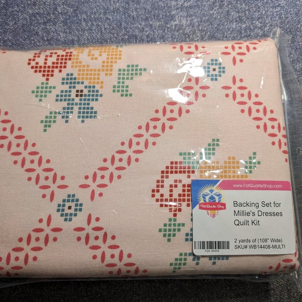 Lori Holt Millie's Dresses Quilt Backing Fabric